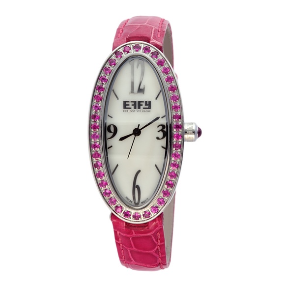 Pink Sapphire Diamond 1.90 Tcw Unisex Luxury Watch main image 6